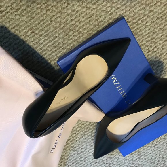 stuart weitzman adria leather pumps